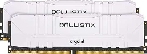 Pamięć RAM Crucial Ballistix 32GB 2x16GB, 3200 MHz, CL16, DDR4, biały, czarny, czerwony