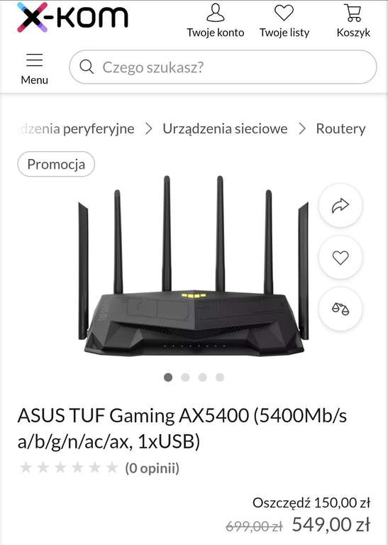 Router Asus tuf ax5400