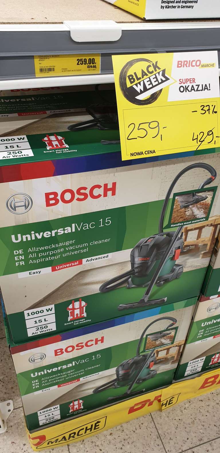 Odkurzacz Bosch UniversalVac 15 Bricomarche Białogard