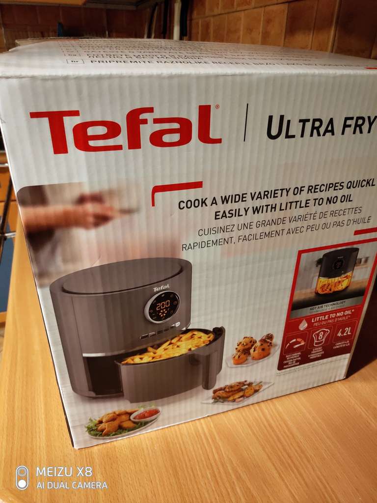 Roasting,, 49% Fry Hot Tefal Ultra OFF Air EY111B Fryer Frying,