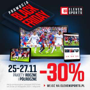 Pakiety Eleven Sports -30% na Black Friday