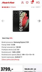 Smartfon SAMSUNG Galaxy S21 Ultra 5G 128GB