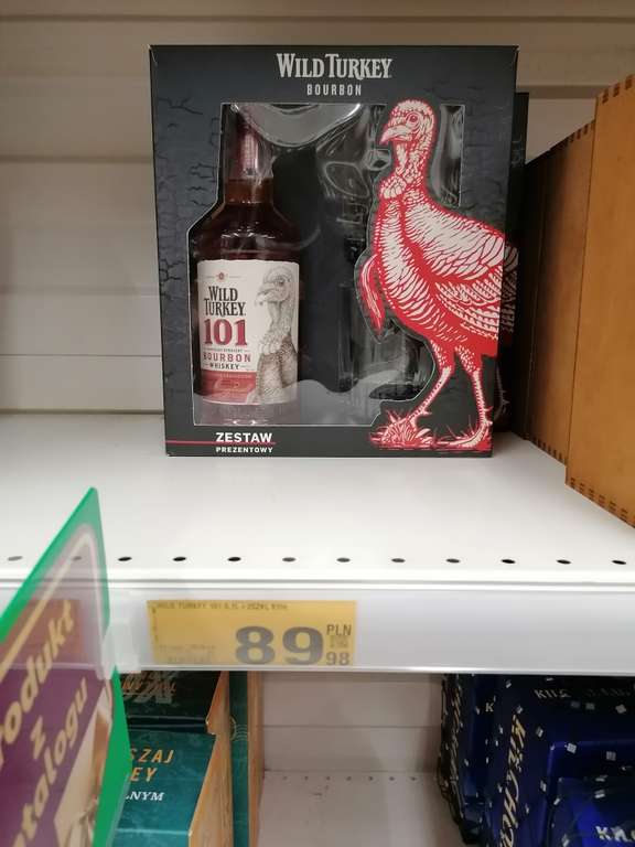 Bourbon burbon - Wild Turkey 101 proof (50%) w zestawie 2 szklanki w Auchan Bronowice :D