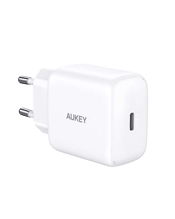 Szybka ładowarka sieciowa Aukey PA-R1-W 20W USB-C Power Delivery