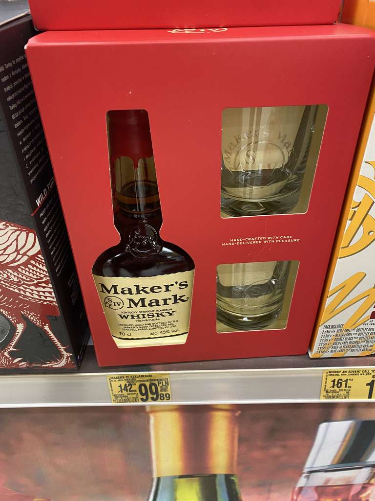 Whisky Maker’s Mark 0,7l + 2 szklanki