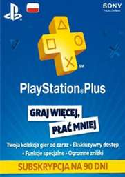 PlayStation Plus 90 dni - 45,90zł/ 365 dni​ - 159,90zł @ Inexus