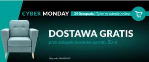 Cyber Monday w Agata Meble - darmowa dostawa MWZ 50zł