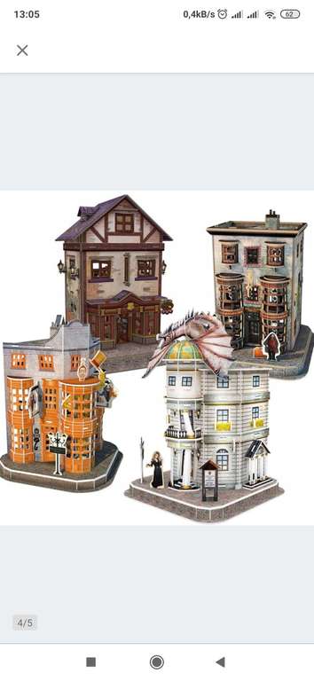 Puzzle 3D Harry Potter Ulica Pokątna