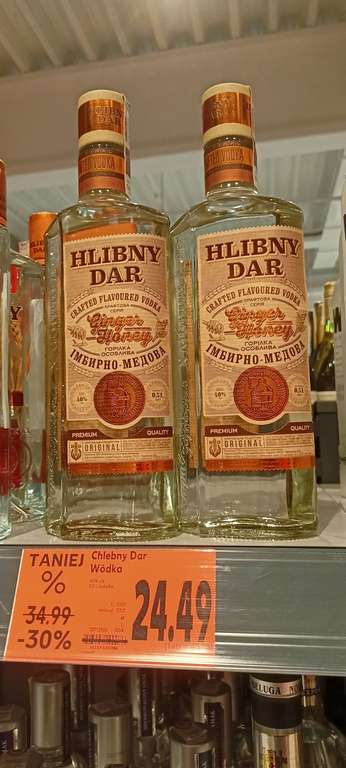 Wódka Chlebny Dar (Hlibny Dar) Ginger Honey 0,5l. Kaufland