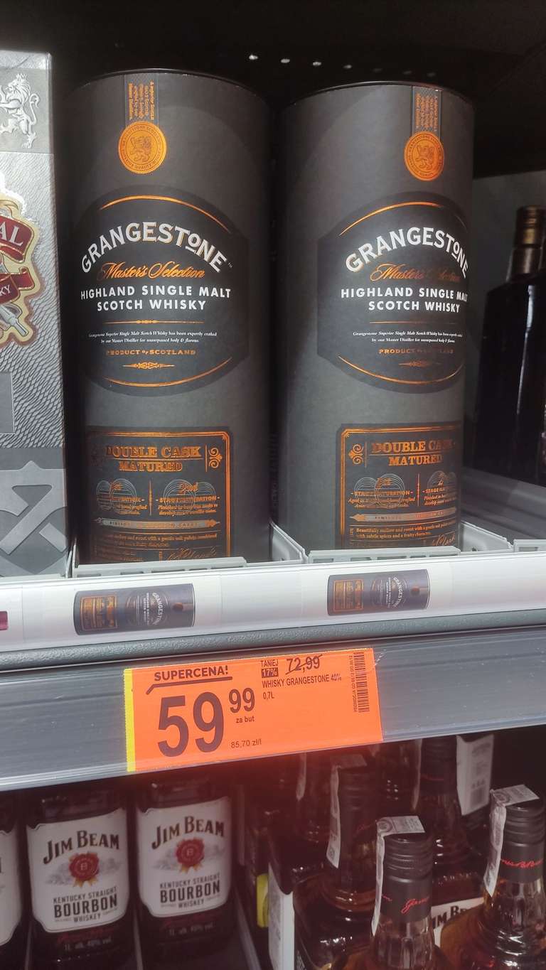 Whisky whiskey szkocka - Grangestone single malt - Biedronka