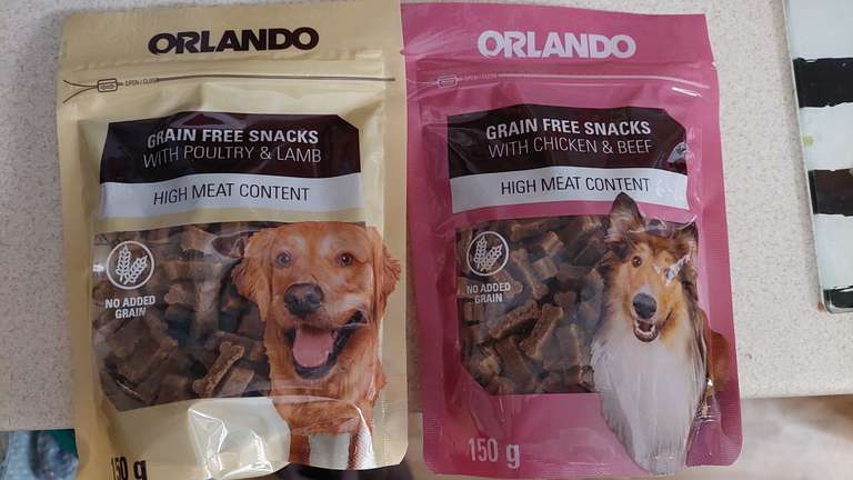 Przekąska dla psa Orlando bez pszenicy 150g. Lidl