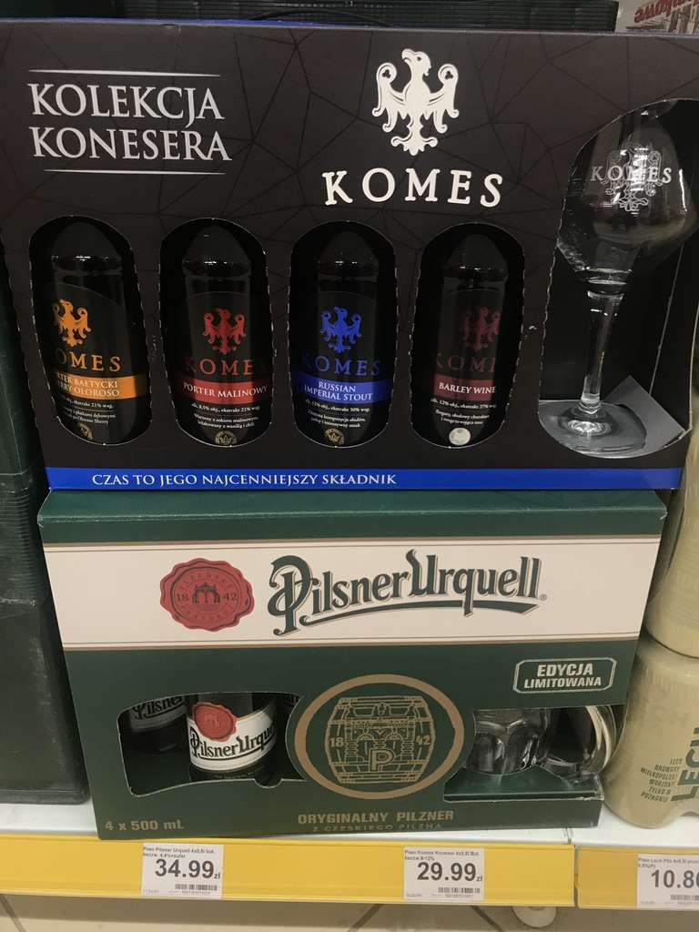 Piwo Komes - kolekcja konesera (sieć Dino)