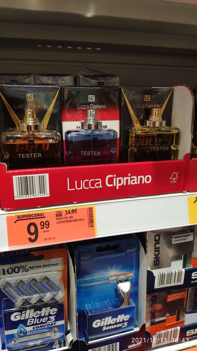 Biedronka perfumy Lucca Cipriano 100ml