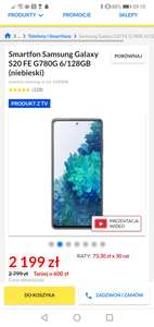 Samsung S20 FE G780G 6/128GB (niebieski)