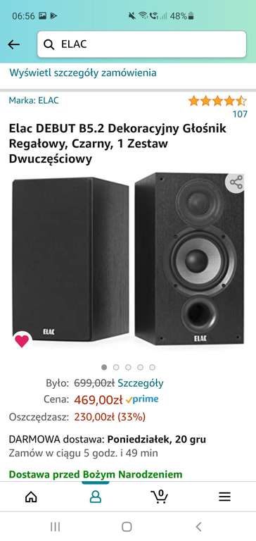 Głośniki Elac DEBUT B5.2 Najniższa cena.