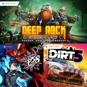 Playstation Plus styczeń 2022 PS4 PS5: Deep Rock Galactic (PS5 | PS4), Persona 5 Strikers (PS4), DiRT 5 (PS5 | PS4)