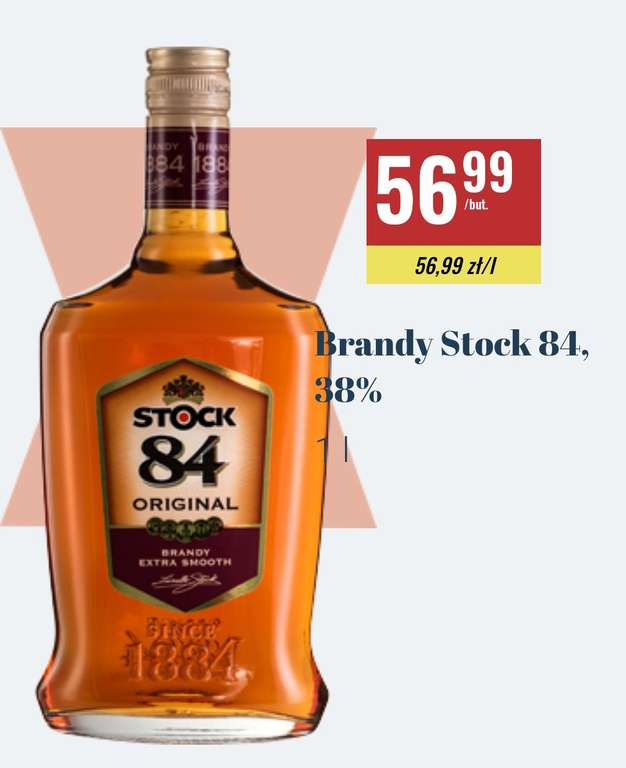 Brandy Stock 84 1000ml. Biedronka