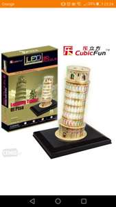 Krzywa Wieża w Pizie LED. Puzzle 3D