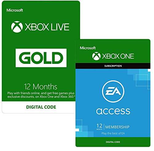 Xbox Live Gold 12 miesięcy (134zł!) + EA Access 12 miesięcy @Amazon.co.uk