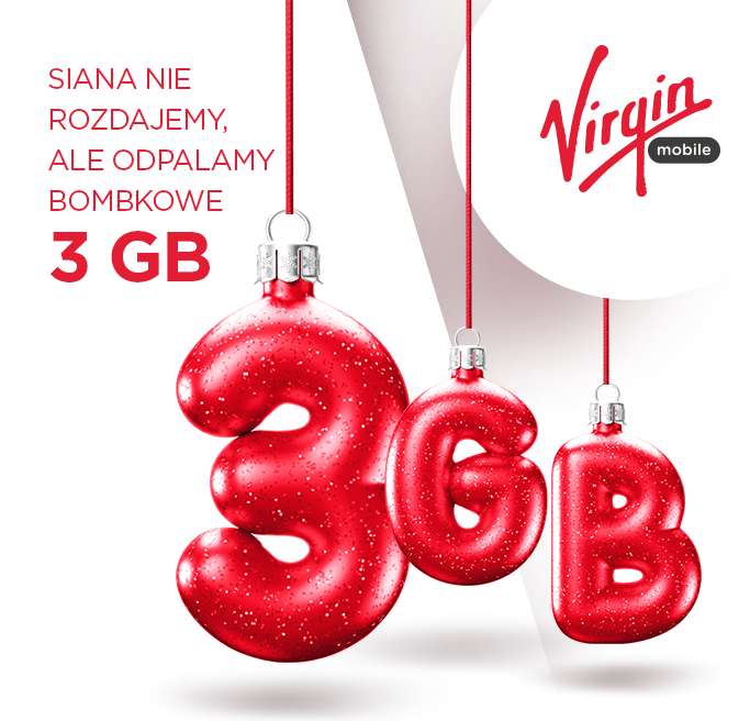 Virgin Mobile - darmowe 3GB internetu na święta