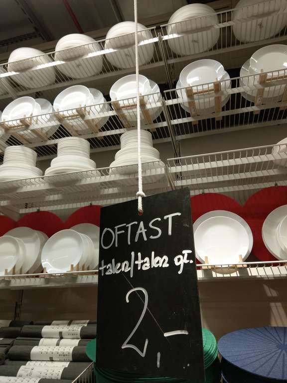 Ikea - zastawa (talerze i miski Oftast) po 2 zł
