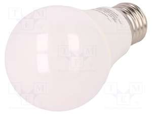 WHITENERGY Żarówka LED; biały ciepły; E27; 230VAC; 806lm; 10W; 180°