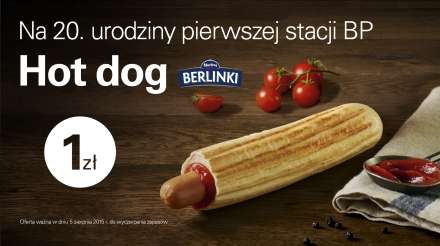 Hot dog za 1zł (tylko dziś)@ BP