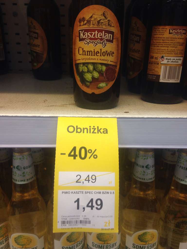 Piwo KASZTELAN Specjały Chmielowe TESCO