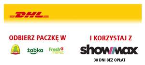 30 dni Showmax za odebranie paczki DHL Parcel z Żabki lub Fresh Market