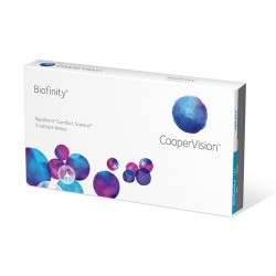 Soczewki miesięczne Biofinity Cooper Vision 6szt