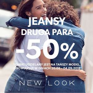 -50% na drugą parę dżinsów @ New Look