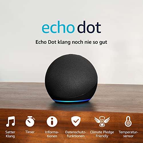 2 szt. Głośnik Amazon Echo Dot 5 generacji - wymagany niemiecki Amazon Prime