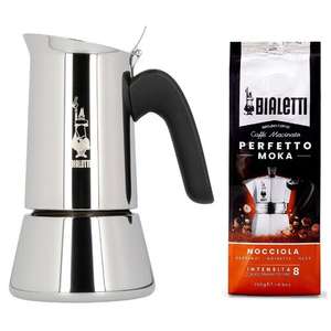 Bialetti - Nowy Venus Induction 170ML 4 filiżanki + KAWA 250g włoski ekspres do kawy ze stali nierdzewnej