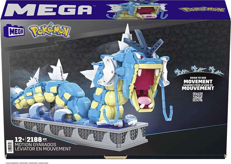 MEGA Pokémon Gyarados/ 2186 elementów+ruchome części.