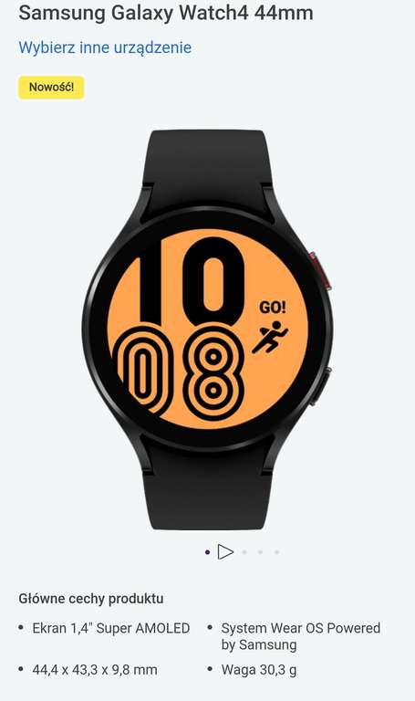 Smartwatch Samsung Galaxy Watch 4 40mm za 797 zł