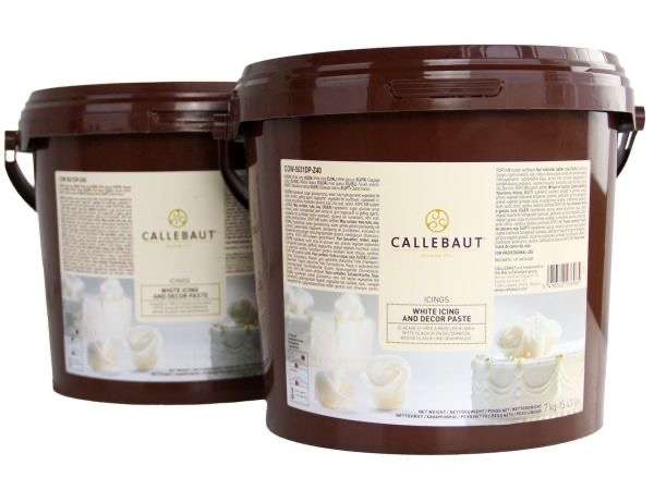 Masa cukrowa do tortów i figurek Callebaut 7kg śnieżnobiała