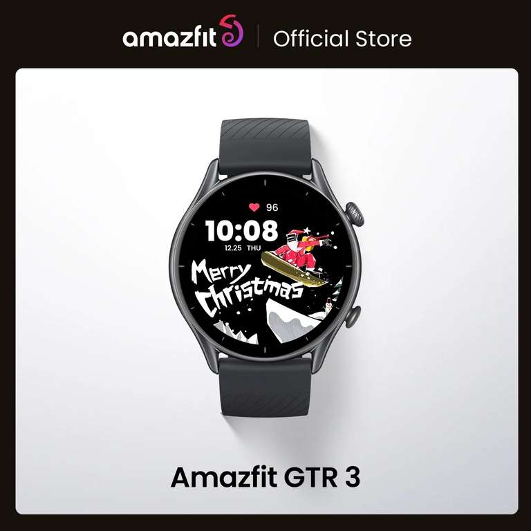 Smartwatch Amazfit GTR 3 czarny + dodatkowy pasek | Wysyłka z CN | $88.62 @ Aliexpress