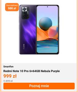 Smartfon Redmi Note 10 Pro 6+64GB Nebula Purple i inne na otwarcie MiStore w Gdańsku