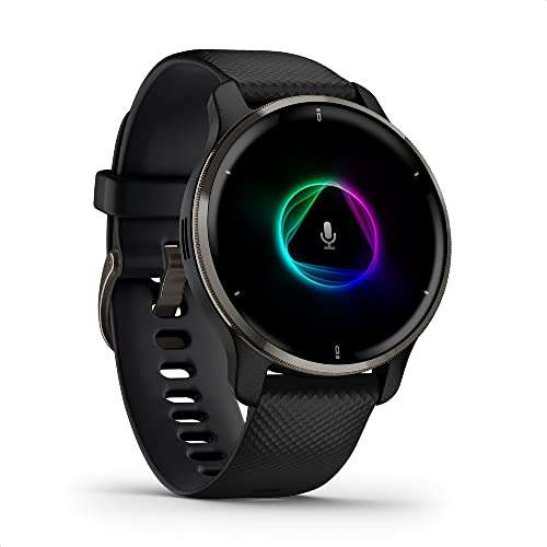 Garmin Venu 2 Plus smartwatch fitness GPS z funkcją tel Bluetooth i asyst głos wyświetlacz dotyk AMOLED ponad 25 apk sport Garmin Music Pay