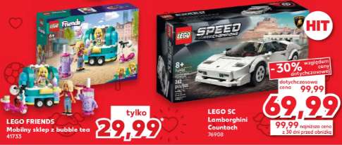 LEGO 76908 Speed Champions Lamborghini Countach za 70(55?)zł i/lub inne Lego -20% z kartą Kaufland np. Dom's Charger za 270zł zamiast 340zł