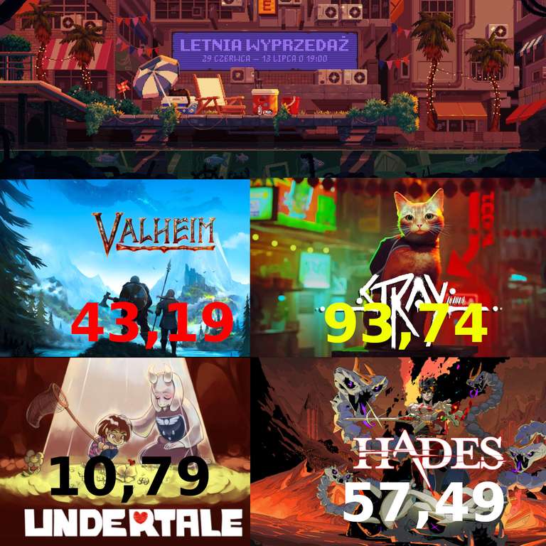 Summer Sale na Steam (29.06 - 13.07) Valheim, Stray, Undertale, Game Dev Tycoon, Hades, Don't Starve i więcej..