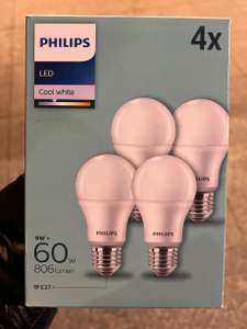Żarówki Philips LED 8 W (60 W) E27 4 szt.