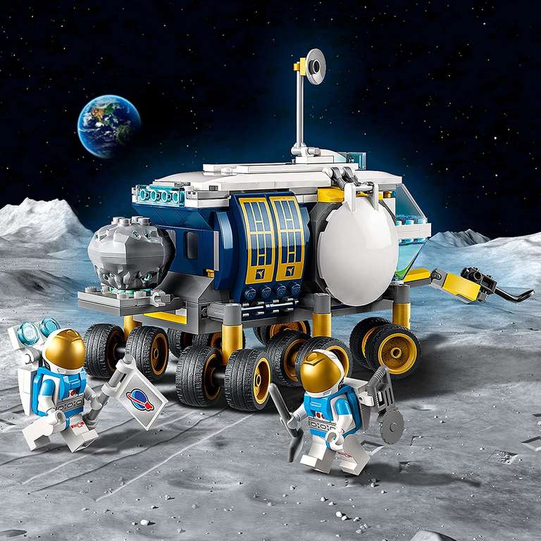 LEGO City Łazik księżycowy 60348 — rakieta; zabawka dla dzieci od 6 lat (275 elementów)
