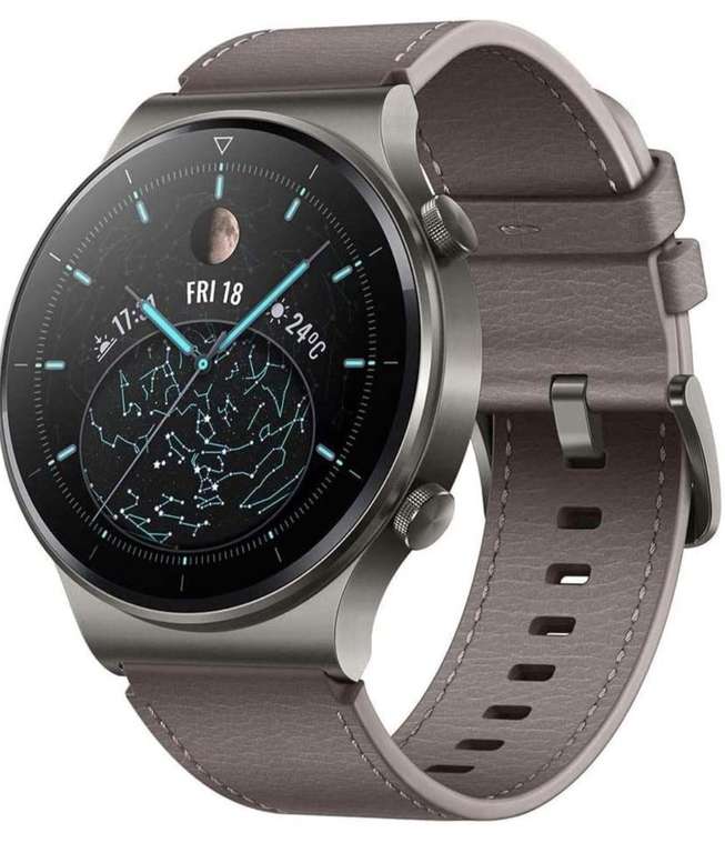 HUAWEI WATCH GT 2 Pro Smartwatch, ekran dotykowy AMOLED HD,połączenia Bluetooth, pomiar tętna, Nebula Gray, 30 miesięcy gwarancji