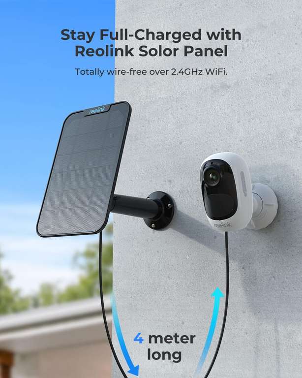 Kamera zewnętrzna Reolink argus 2E z panelem słonecznym