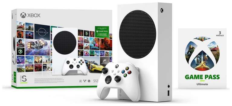 Konsola Xbox Series S 512GB + Game Pass Ultimate 3m