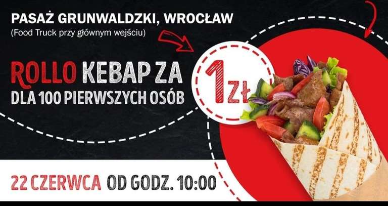 Otwarcie Berlin Doner kebap , Rollo kebap za 1 zł Wrocław dla pierwszych 100 osób