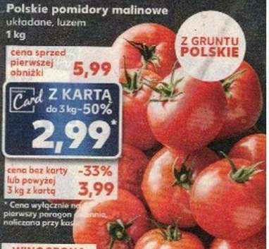 Pomidory malinowe układane luzem 1kg @Kaufland