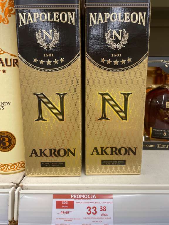 Brandy Akron Napoleon w kartoniku 0,7l - Auchan