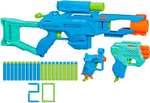 3x wyrzutnia Nerf Elite 2.0 zestaw taktyczny: Operator BD-2, Trio TD-3, Ace SD-1, 20 strzałek